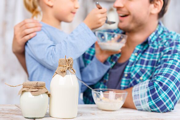 A dieta requer a preparação do corpo pela adição gradual de kefir à dieta