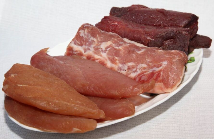carne para pessoas com o primeiro grupo sanguíneo