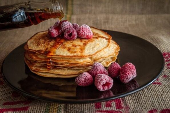 Panquecas de farelo no cardápio da dieta Ducan