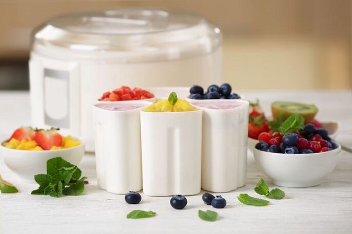 emagrecimento de frutas e iogurte de frutas vermelhas