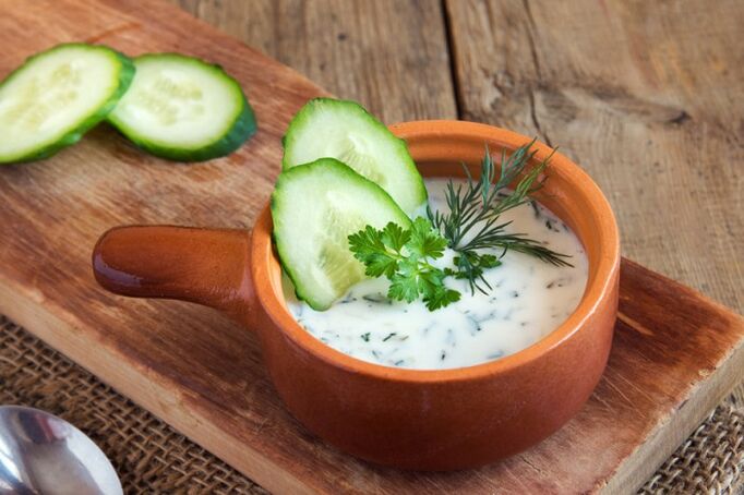 sopa de iogurte de pepino para emagrecer